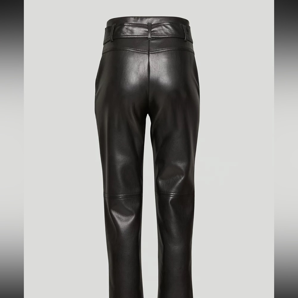 Aritzia Wilfred High Tied Vegan Leather Pant - Picture 3 of 12
